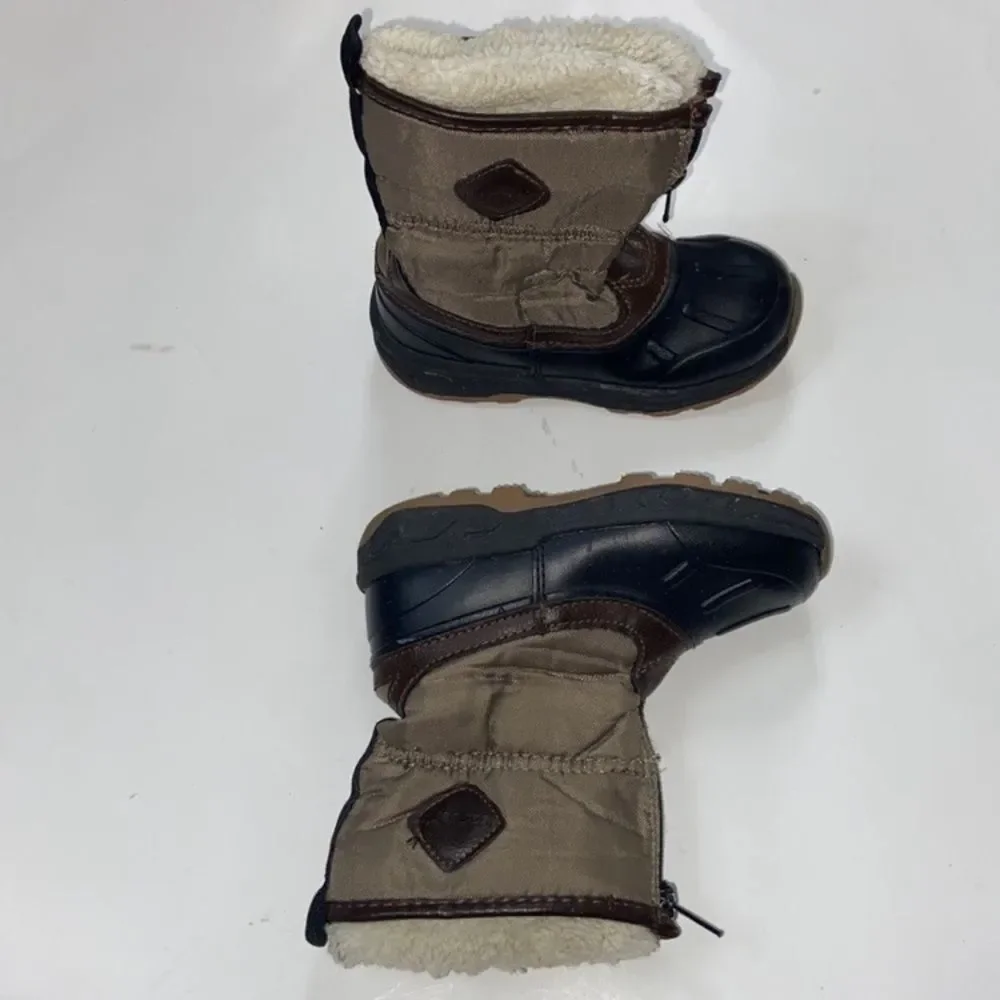 Carter's Kids' Black and Brown Winter Boots